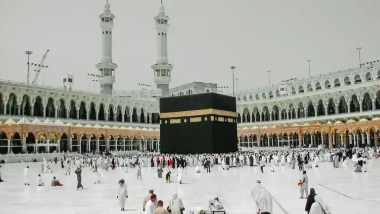The Kaaba at Masjid al-Haram in Makkah
