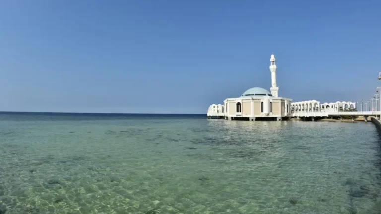 Al Rahma Mosque on the Red Sea coast in Jeddah