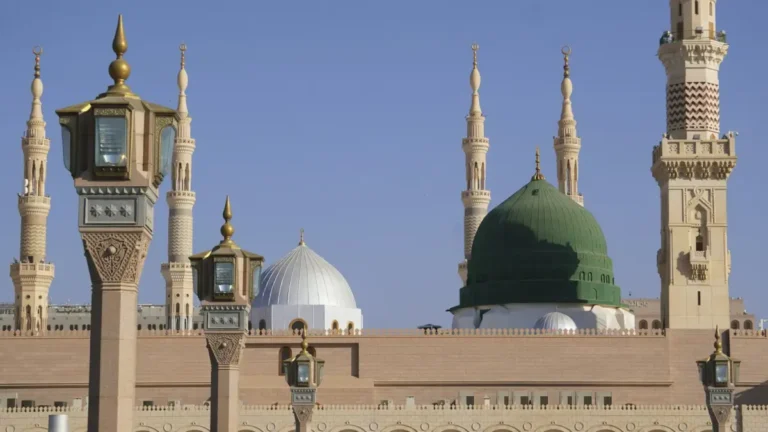 The Green Dome of Masjid an-Nabawi in Madinah